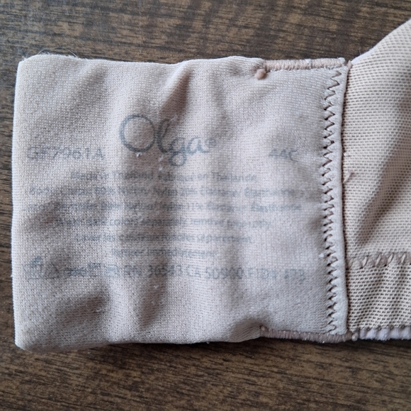 Olga Cloud 9 Lace Underwire Contour Bra 44C Toasted Almond - Picture 7 of 7